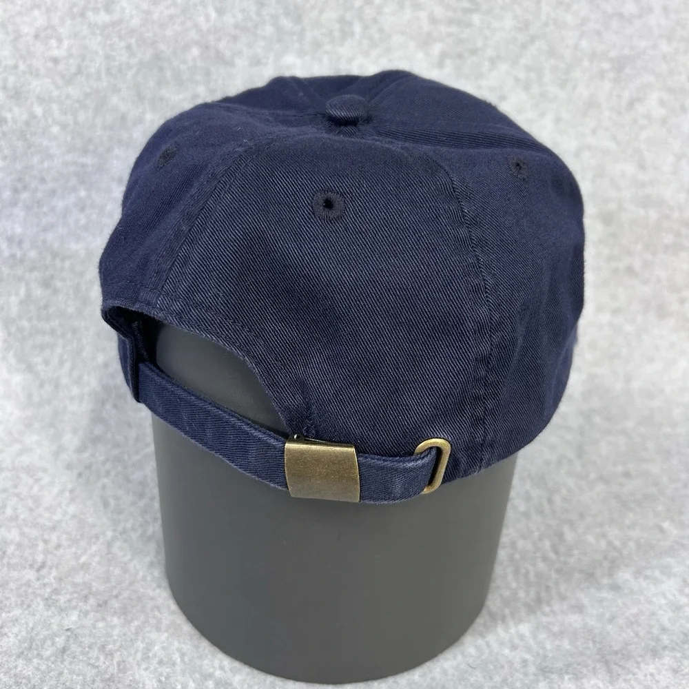 WALT DISNEY WORLD Navy Blue Strap Back Baseball Cap Red Embroidered Mickey Mouse